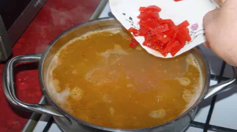 Добавка болгарского перца в суп