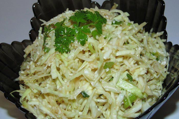 Итальянский салат из белокочанной капусты